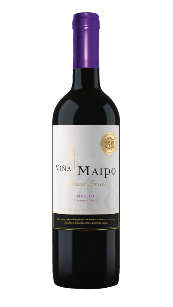 Botella de Maipo Merlot  de Vino - Licorería al norte de Quito con entregas a domicilio las 24 horas La Huequita Quiteña
