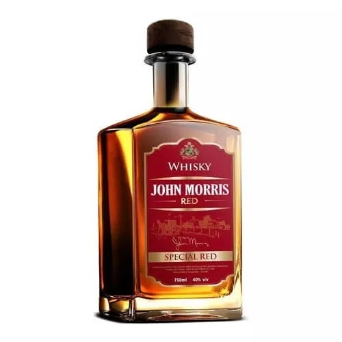 Botella de JHON MORRIS ROJO 750ML de whisky - Licorería al norte de Quito con entregas a domicilio las 24 horas La Huequita Quiteña