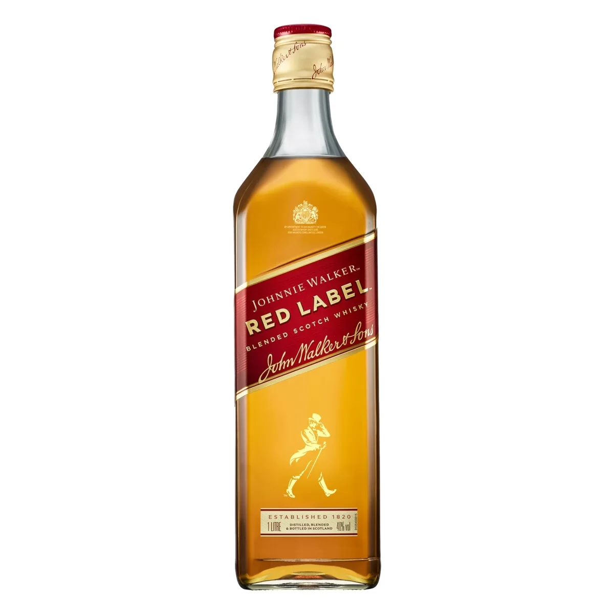 Botella de Jonnie Rojo 750ml de whisky - Licorería al norte de Quito con entregas a domicilio las 24 horas La Huequita Quiteña