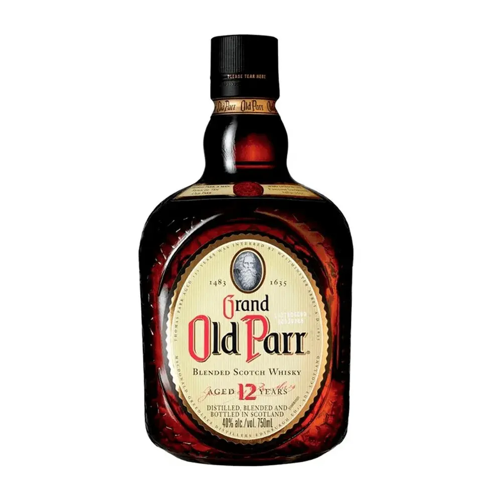 Botella de GRAND OLD PARR 750ML de whisky - Licorería al norte de Quito con entregas a domicilio las 24 horas La Huequita Quiteña