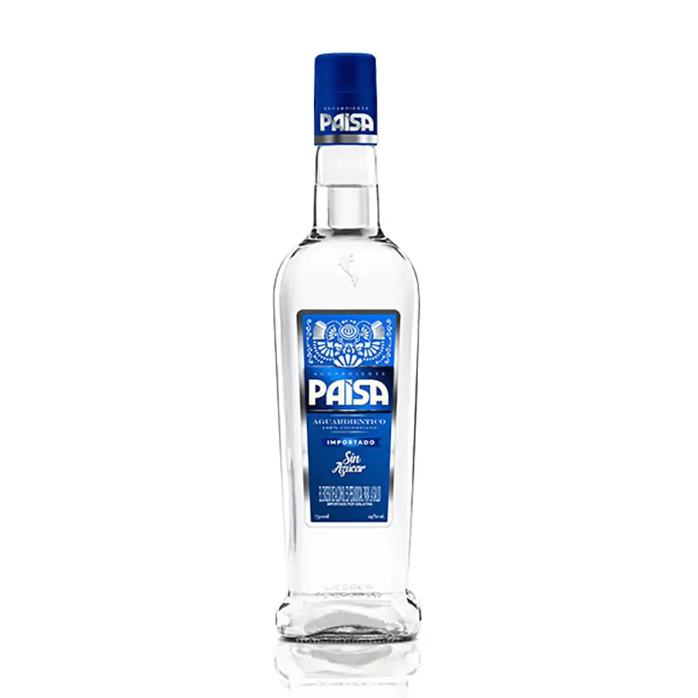 Botella de PAISA AZUL 750ML de Aguardiente - Licorería al norte de Quito con entregas a domicilio las 24 horas La Huequita Quiteña