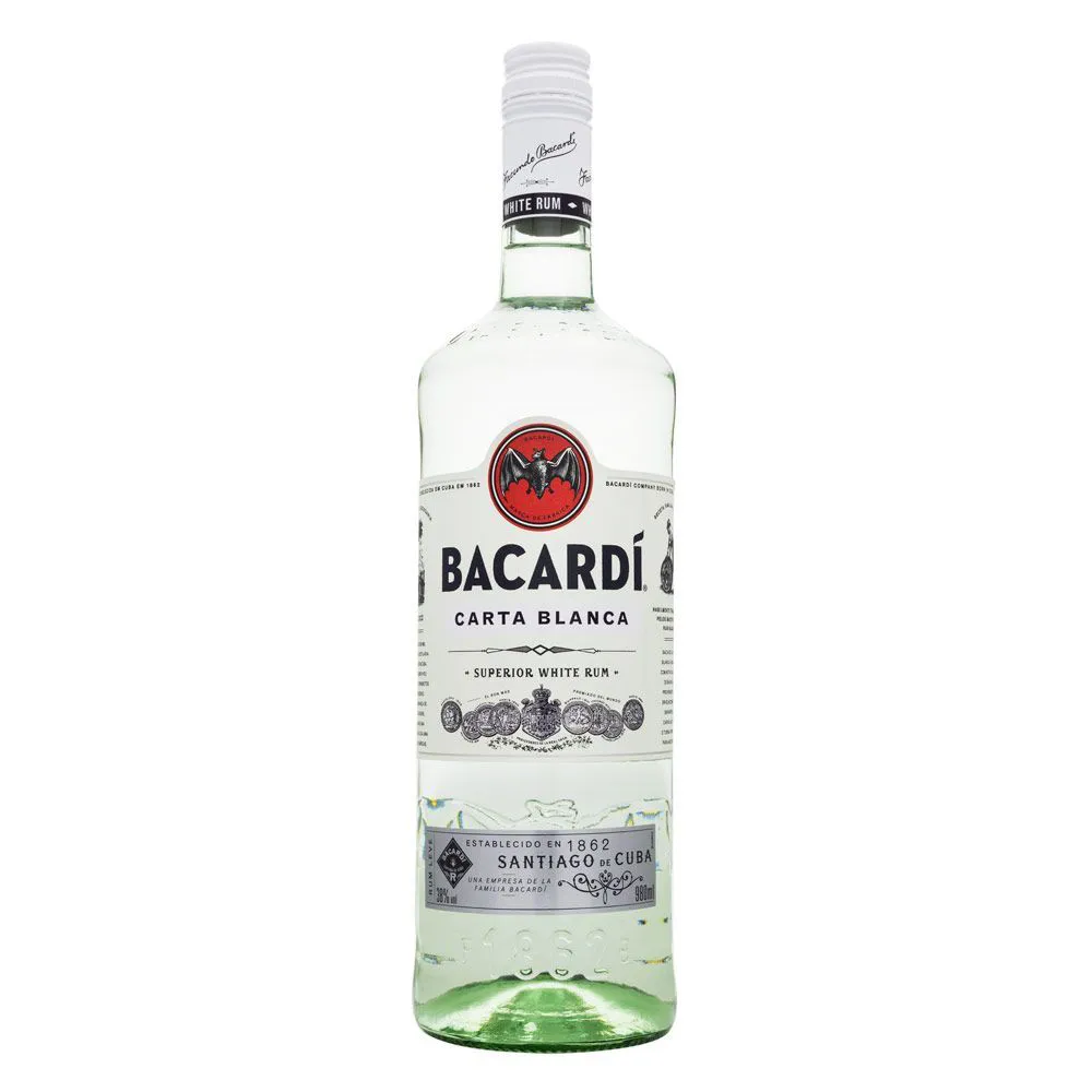 Botella de Ron BACARDI BLANCO - Licorería al norte de Quito con entregas a domicilio las 24 horas La Huequita Quiteña