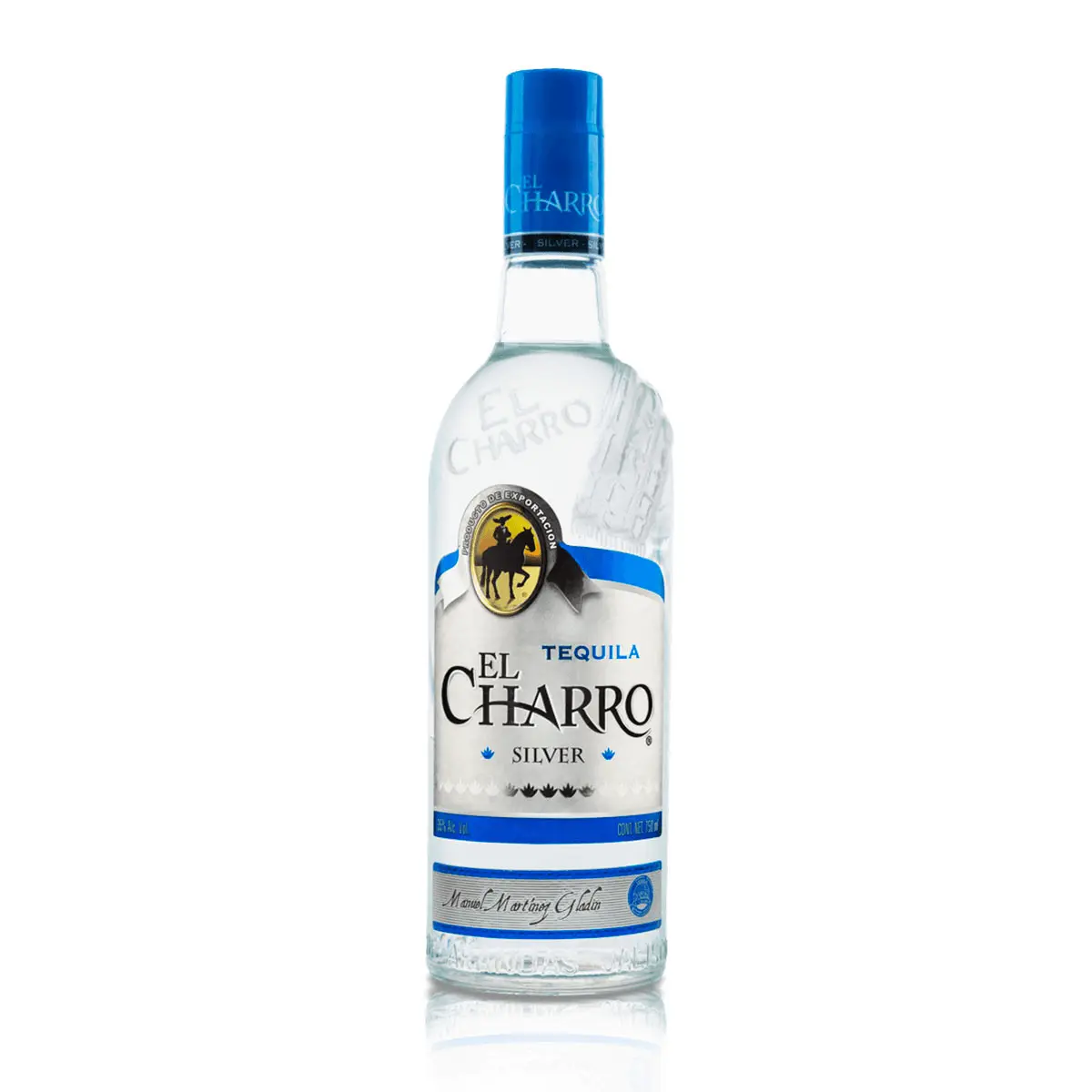 Botella de TEQUILA EL CHARRO 750ML de Tequila - Licorería al norte de Quito con entregas a domicilio las 24 horas La Huequita Quiteña