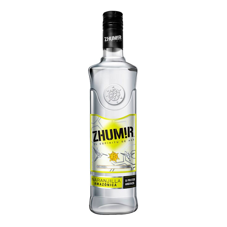 Botella de ZHUMIR NARANJILLA 750 - Licorería al norte de Quito con entregas a domicilio las 24 horas La Huequita Quiteña